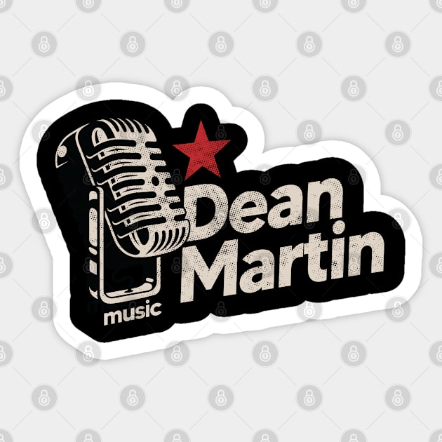 Dean Martin / Vintage Sticker by graptail